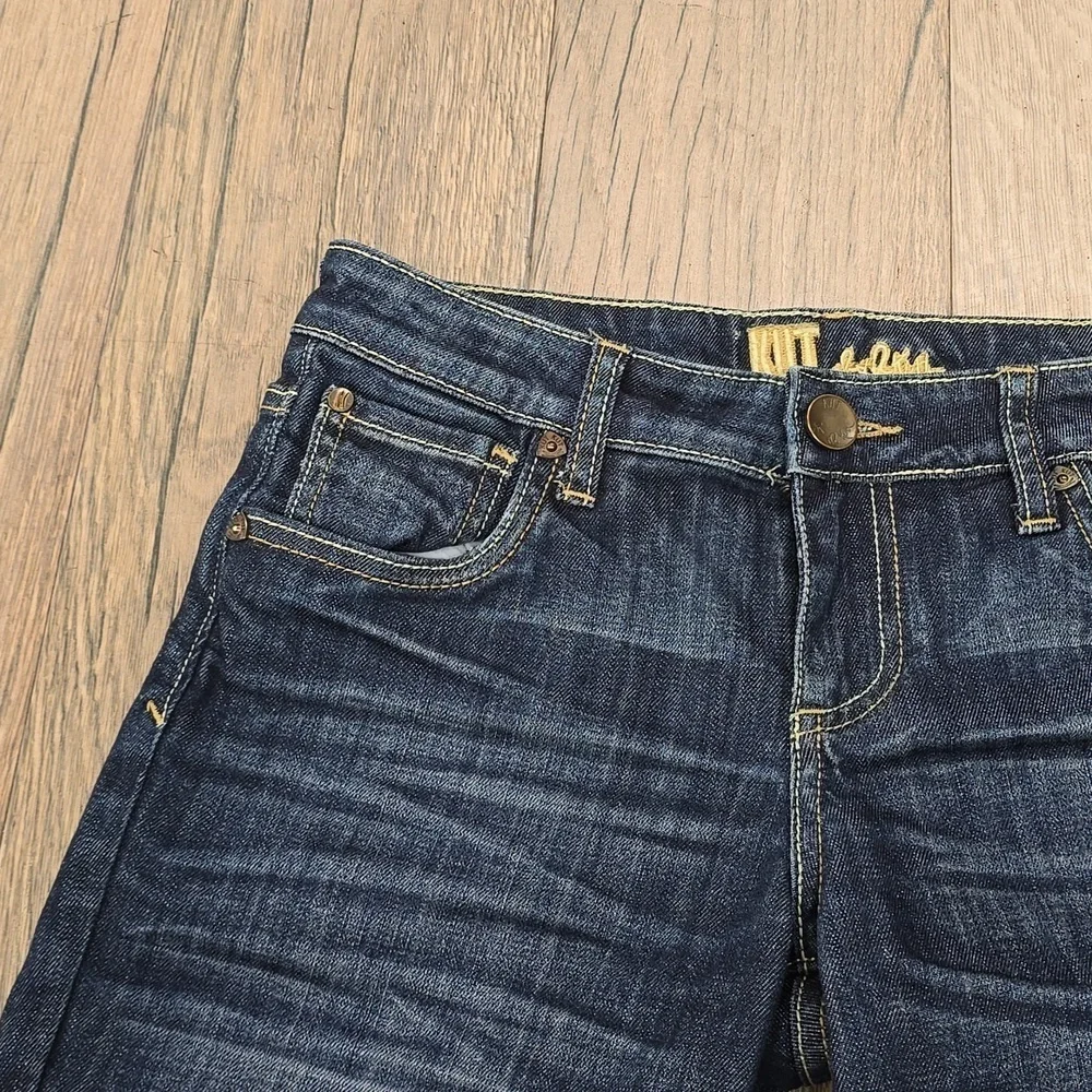 Kut from the Kloth Womens Shorts Size 2 Catherine Boyfriend Jean Dark Wash​ - Picture 2 of 15